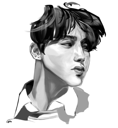 trying to get back into digital art and playing with stylization,,,, bts are my forever muse i love 