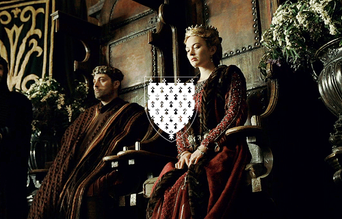 harritudur:Rufus Sewell as Francis II, Duke of Brittany and Sophia Myles Marguerite, Duchess of Brit