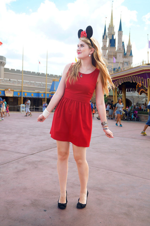 Minnie at Magic Kingdom (by Marie McGrath)I wore this Minnie inspired outfit to a magical day at Mag