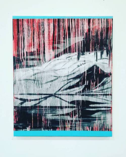 Eduardo Infante Latveria. 2018. Today . Nero di inferno spray &amp; pastel on canvas. 45 x 37 cm. 