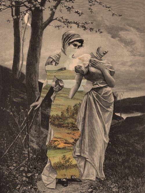 Silent Figures With Landscapes Burned Wings — Next To The World The Mermaid — Heavenward