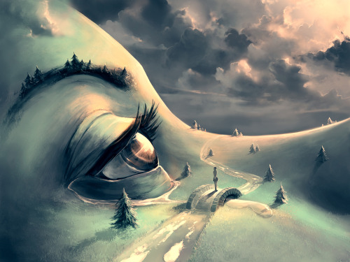 AquaSixio aka Cyril Rolando (French, b. 1984, La Seyne-sur-Mer, France) - After The Rain, 2013  Digi