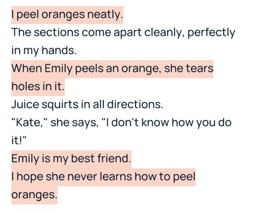 Oranges By Jean Little, Christopher Citro, "Our Beautiful Life When It's Filled With Shrieks", "Peace