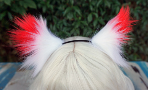 Cat/Fox Headband Ears Another order for white ears with red tips! :DSee something you like or maybe 