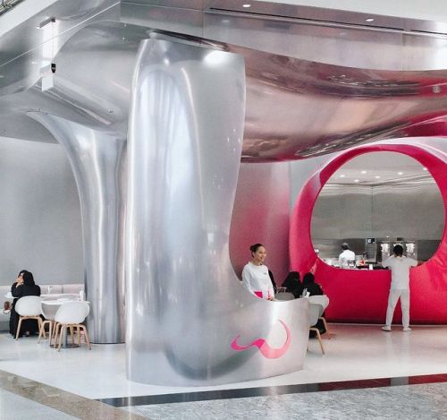 y2klostandfound: SWITCH cafe in DUBAI MCC MALL (2020)Design by Karim RashidSource:www.insta