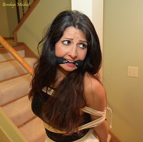 mmpphhmmpphh: Brunettes bound and gagged for Christmas