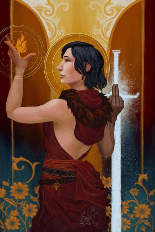 the-page-of-swords:The Queen of Wands (Linda Lithén)