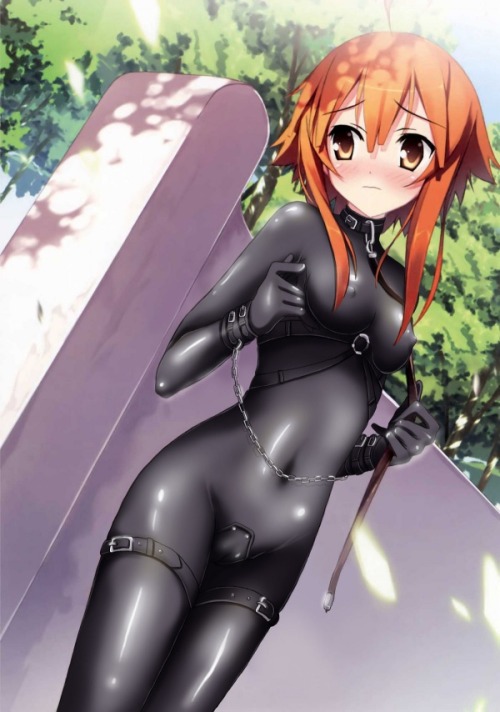 Sexy catsuit bondage hentai