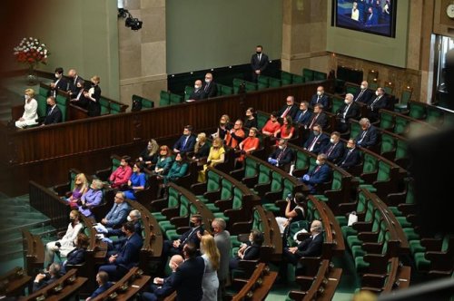 “Major love and respect to the Polish MP’s who co-ordinated their outfits to create a rainbow flag a