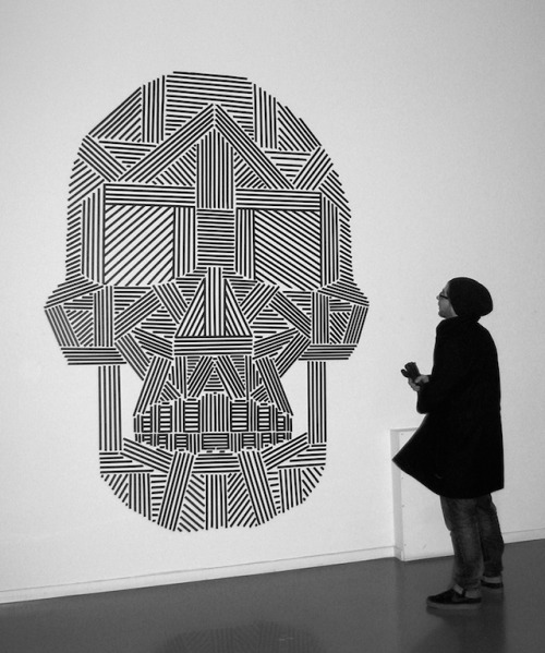 culturenlifestyle:  Masking Tape Street ArtAustralian street artist Buff Diss based in Melbourn, creates art with masking tape. via fubiz.net