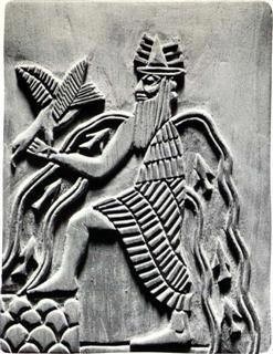 ahencyclopedia:  ENKI IN ANCIENT LITERATURE:    ENKI  is a god of Sumerian mythology and, later in time, known as Ea in Babylonian mythology. He was the deity of sweet water, crafts, creation, intelligence, the god of wisdom and of all magic, and was