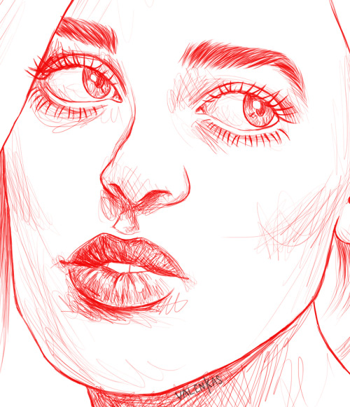 Different from what I usually do, but I really wanted to do a sketch with red lines :) I may use it 