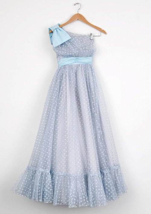 Blue Moon Tulle and Polka Dot Dress //HONEYPOT
