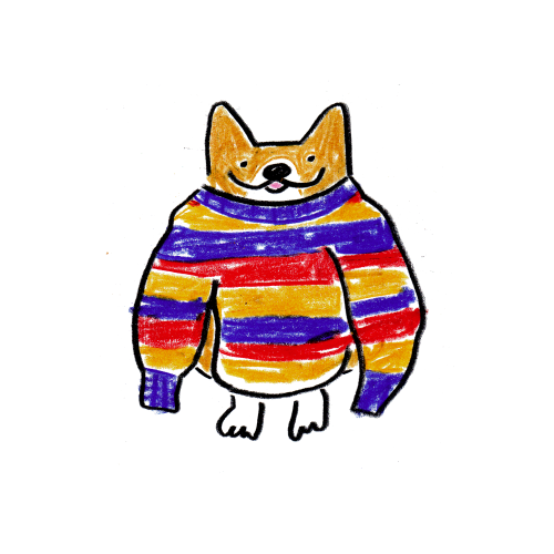 ljza:inspired by sweater corgi today