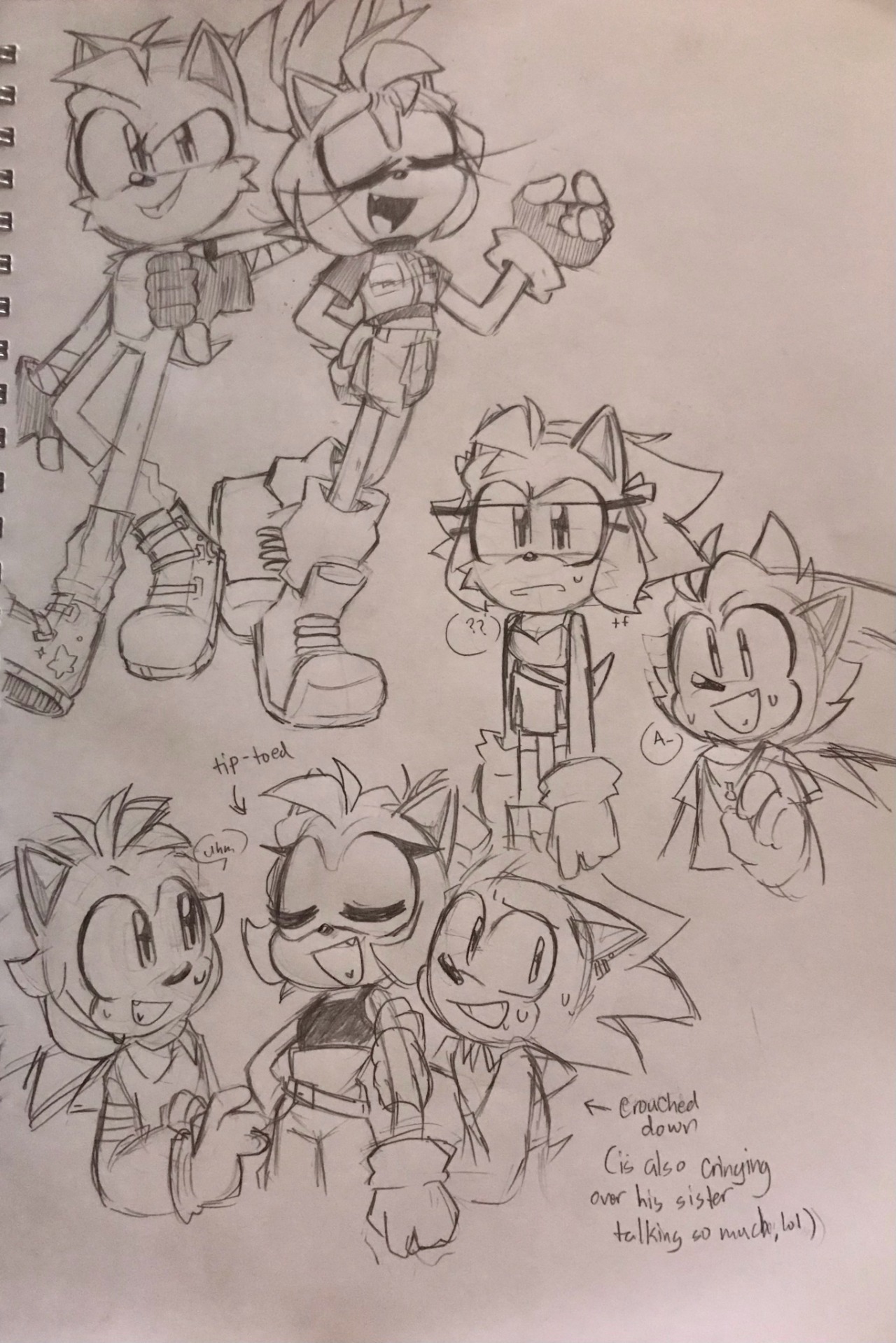 The Next Generation — I wanted to draw my sonamy fanchilds with