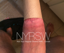 notyourregularsharedwife:Apparently this is how you demonstrate girth… so I thought, why not?- Mr. NYRSW  NotYourRegularSharedWife (NYRSW): MFM without the humiliation Quiver: sexy, sensual, fun - the modern swinger experience is waiting for you!  