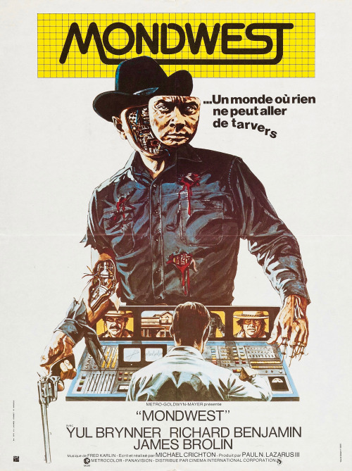 humanoidhistory:French poster for Westworld (1973)