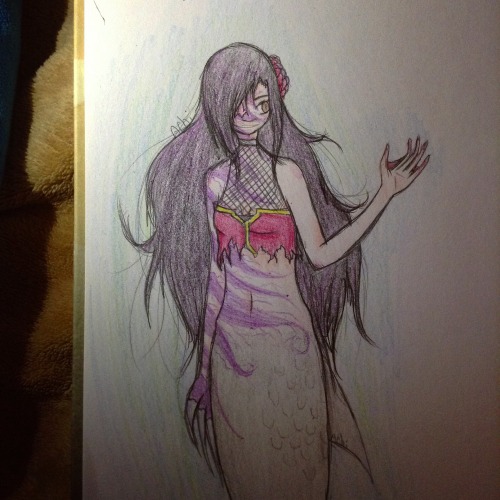 Mermaid Kim! Yet Again, Another Redraw. I Like Showing My Progress I Guess... Anyways, Enjoy Some Mermaid