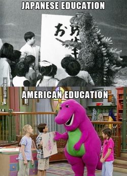 japilagan:  Godzilla and Barney as teachers