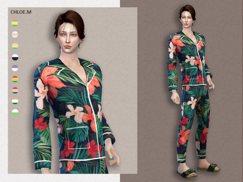 chloem-sims4: Pajama For Male Created for: The Sims 4 Nine colorsHope you like my creations!Downloa