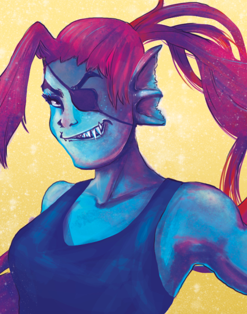 8bitrevolver:(reuploading because the last one had weird colors???)Anyways, drew Undyne because she’