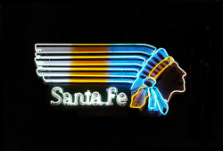 lillypotpie:  Santa Fe Chief Neon Sign by