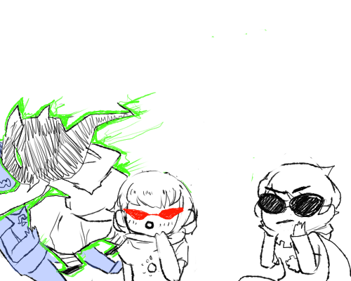 joker-ace:  failed attempt at a glasses party for Rose