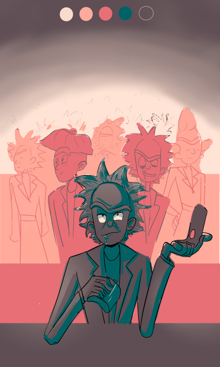theladyemdraws:  Rick with palette # 54 for an anon! 