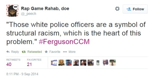 iwriteaboutfeminism:  City Council meeting on Tuesday night in Ferguson. Part 5. 