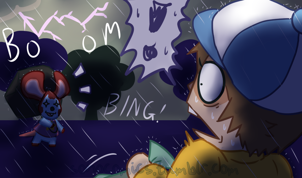 sonocomics:  Who knew that my most tense comic would be an Animal Crossing one. WE’VE