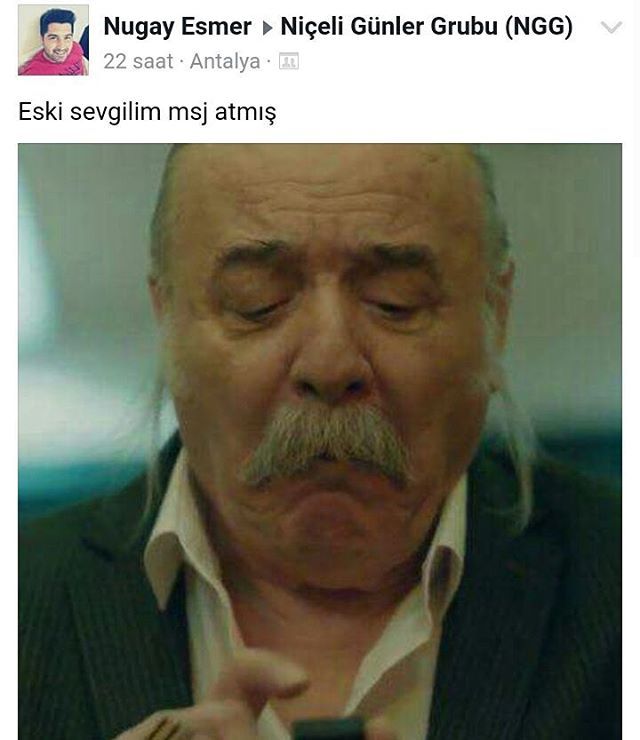 Eski sevgilim msj atmış