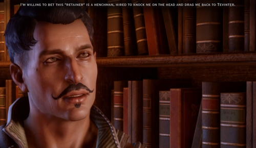 yolkinthejump:  In an effort to contain the scandal, Magister Halward evidently kept Dorian a veritable prisoner in their Qarinus estate for months.  world of thedas v2 making everything that much more horrifying, as per dorian brushes a lot of things