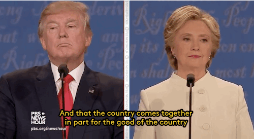 dashbeardconfessional:  mswyrr:  refinery29:  People will tell you who they are. Horrifying? Yes, yes it is. Gifs: PBS  he wants to “keep [us] in suspense” about whether he’s going to sabotage the peaceful transition of power which is absolutely