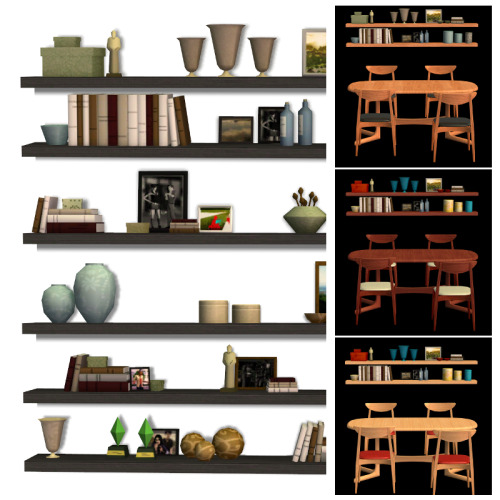 Fjodsnord Tiered Shelves - Recolors
• 1 Neutral/Pastel recolor of the deco
• 3 BG wood recolors of the shelves - Ash, Cherry and Mahogany
Download @MediaFire
They’re also available @MTS.
Photo Credits:
Umlautaspiel Chair @MTS
You can view all of my...