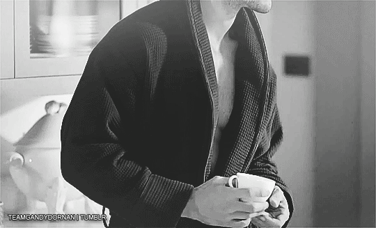 dornanshades:  #DavidGandy APPRECIATION POST - NIGHTGOWN.   can i have him? please?