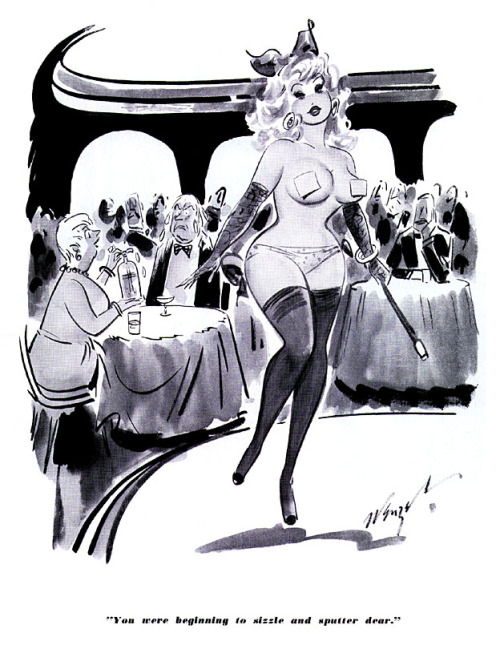 Porn  Burlesk cartoon by Bill Wenzel.. Scanned photos