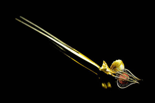 Beautiful hozuki (physalis) shaped hairpin, for sale here