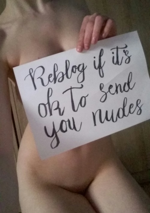 lazyperversestudent: Reblog if it’s ok to send you nudes :)