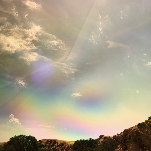 July 21, 2018; 12:59pm.
.
.
#Polarized #Solarized #Landscape #Travel #Oakdale #EnRoute #Mountains #Sky #Rainbow #Stanislaus #California #RoadTrip #RoadTripping...