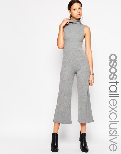 ASOS Tall | ASOS TALL Premium Jumpsuit With Turtleneck in Wool Touch at ASOSus.asos.com/ASOS-