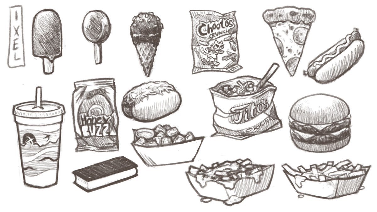 Food illustration art, Food sketch, Food illustrations