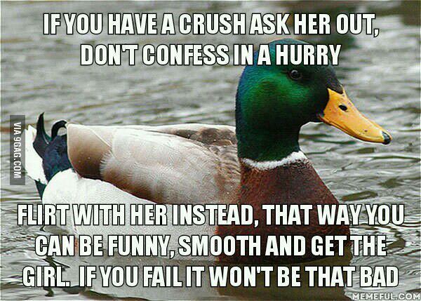 ragecomics4you:  Some girls freak out if you confess to her out of the blue and that