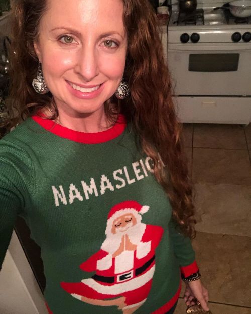 Merry Christmas everyone! ‍♀️ The Santa I believe in says, “Namasleigh” He delivers peace and love t