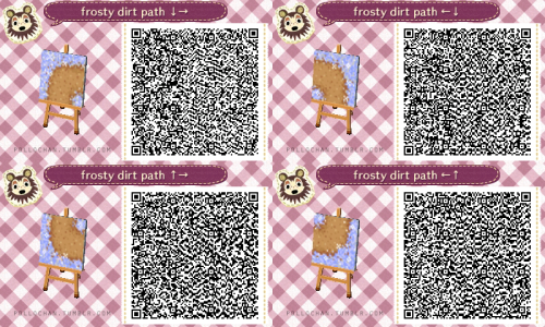 pollochan:  Frosty winter paths to decorate your town! You can find fall and spring versions here as well as all of my other animal crossing designs. ♥ Enjoy