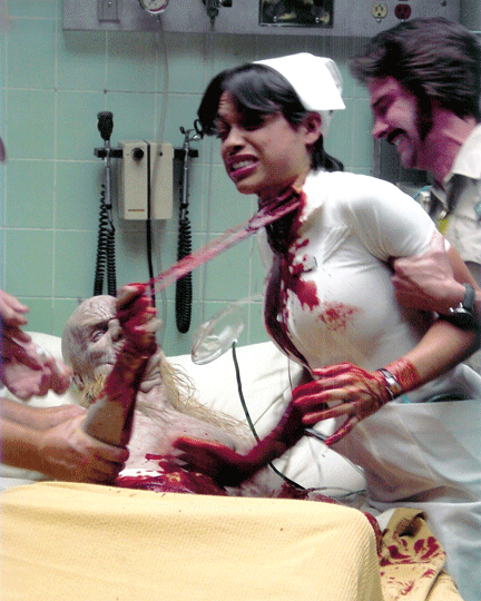 horrorfilmconnoisseur:  Rosario Dawson originally had a small part as a nurse in