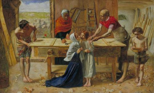 Christ in the House of His Parents (‘The Carpenter’s Shop’), John Everett Millais, 1849, Tatedate in