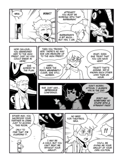 chandacomic: City of Akenus - 23 You don’t have to solve all your problems with violence, but soon we’ll be going to a situation in which a problem is solved with violence.  Atticus may be several years older and have a foot in height on Nika, but