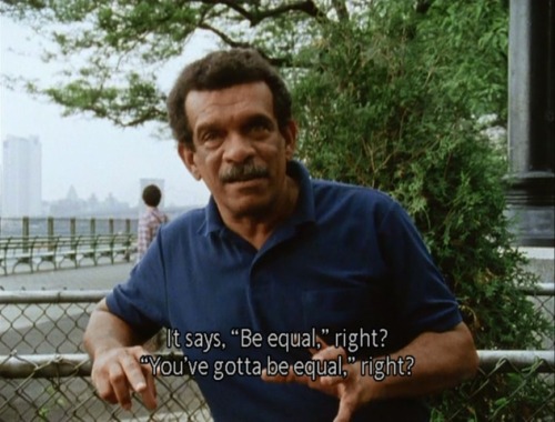 Derek Walcott in …And the Pursuit of Happiness(1986) dir. Louis Malle