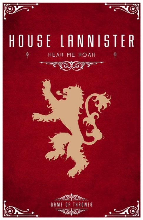 thesevenkingdomss:  The Great Houses of Westeros porn pictures