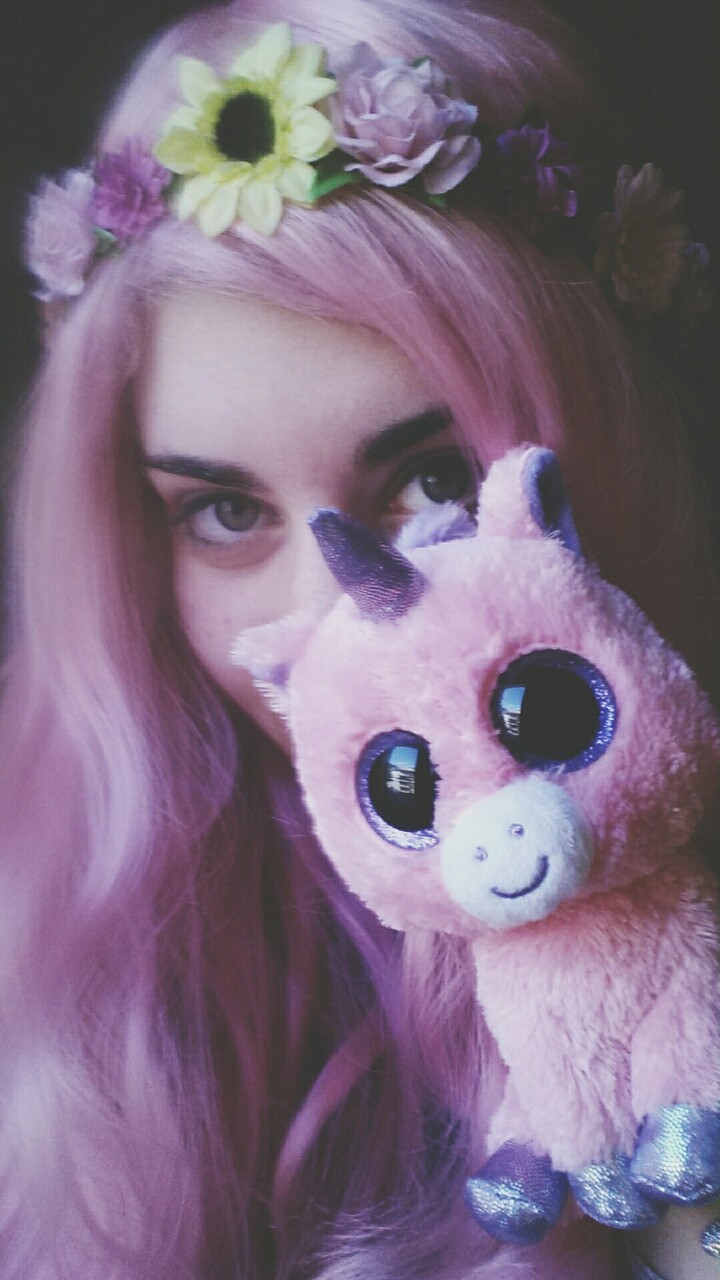 ME #pinkhair #pink #hippie #unicorn #alternative #lovely #princess #flowers #bubblegum
